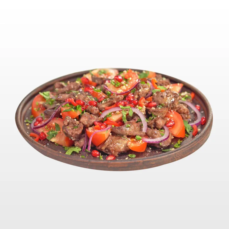 كبد الدجاج على الطريقة الجورجية