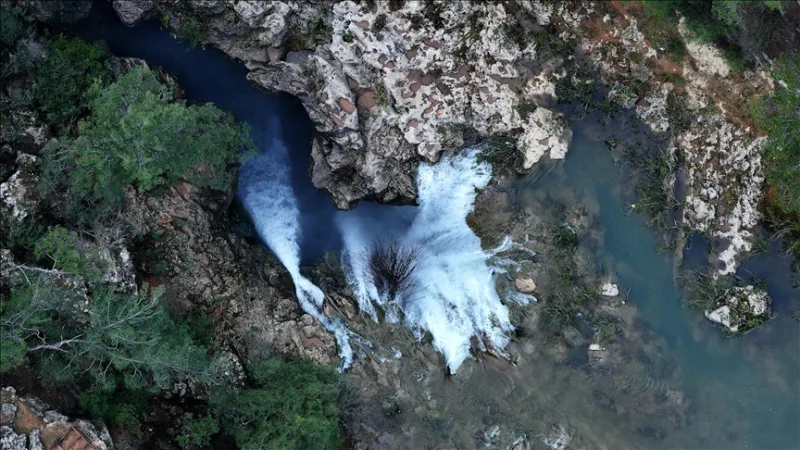 Водопад Гювер в Анталии возродился благодаря дождю